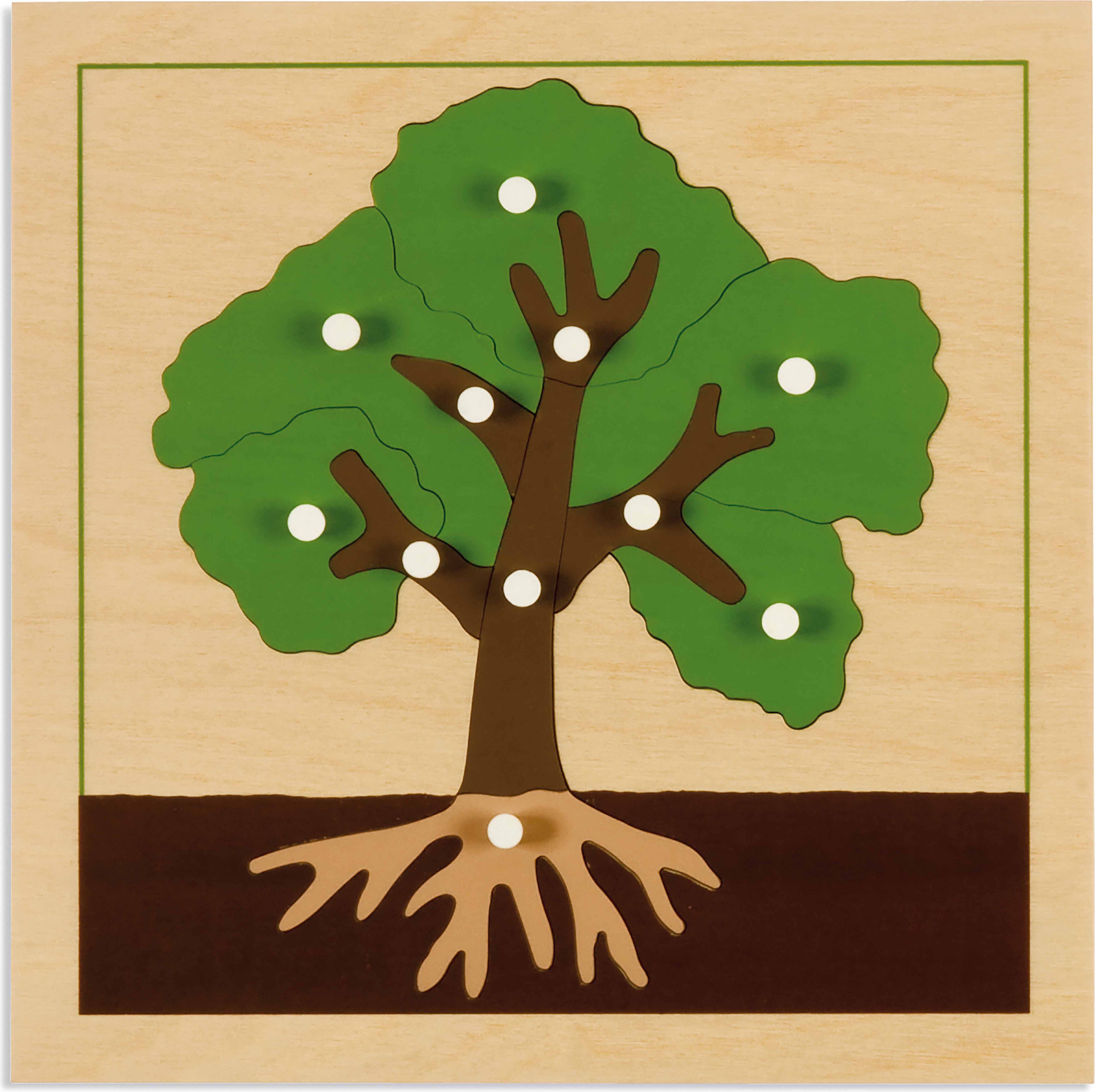 Nienhuis Montessori Botanické Puzzle - Strom - obrázek 1
