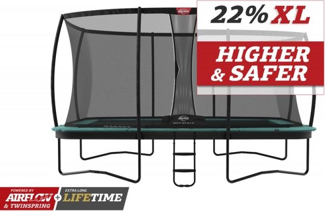 BERG Ultim Champion Regular 410 GREEN + Safety Net DLX XL - obrázek 1