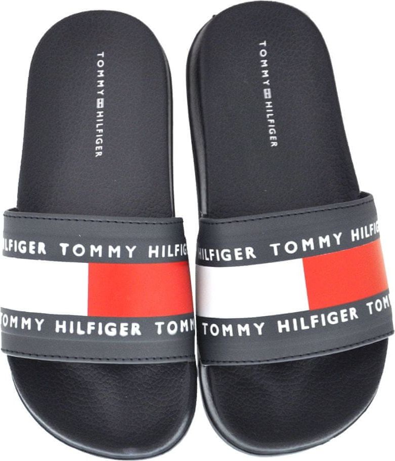 Tommy Hilfiger chlapecké pantofle T3B0-30758-0905800 35, modrá - obrázek 1