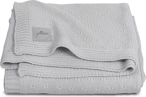 Pletená deka 100x150 Jollein Soft knit Light grey - obrázek 1