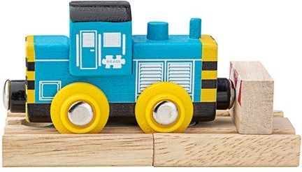 Dřevěný vláček Bigjigs Rail Shunter - obrázek 1