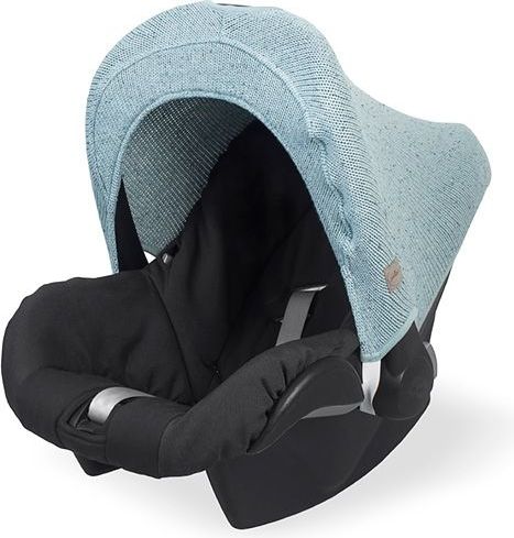 Stříška na autosedačku Jollein Confetti knit Stone green - obrázek 1