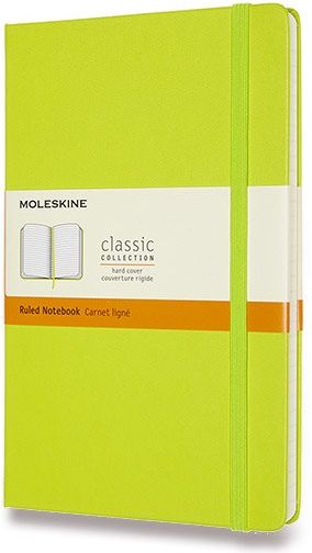 Moleskine Zápisník - tvrdé desky limetka A5, 120 listů  linkovaný - obrázek 1