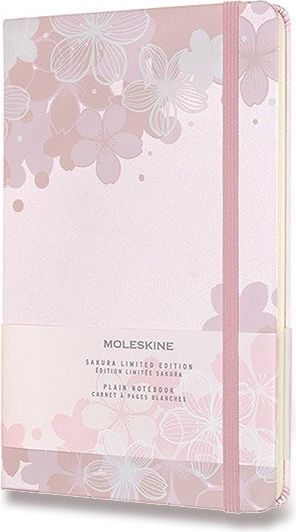 Moleskine Zápisník Sakura - tvrdé desky L, čistý, růžový - obrázek 1