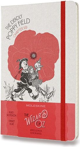 Moleskine Zápisník Wizard Of Oz - tvrdé desky L, linkovaný, červený - obrázek 1