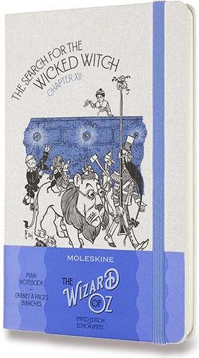 Moleskine Zápisník Wizard Of Oz - tvrdé desky L, čistý, modrý - obrázek 1