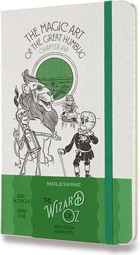 Moleskine Zápisník Wizard Of Oz - tvrdé desky L, linkovaný, zelený - obrázek 1