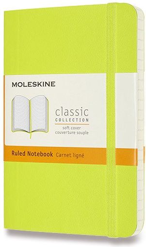 Moleskine Zápisník - měkké desky limetka A6, 96 listů  linkovaný - obrázek 1