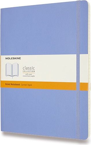 Moleskine Zápisník - měkké desky nebesky modrý B5, 96 listů  linkovaný - obrázek 1
