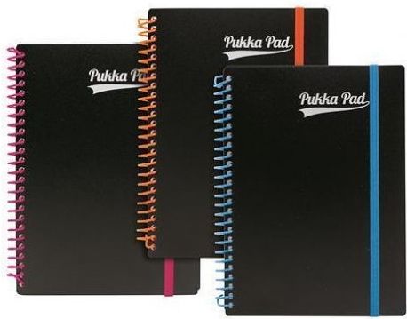 Blok "Neon notepad", A5, mix barev, linkovaný, 100 listů, spirálová vazba, PUKKA PAD - obrázek 1