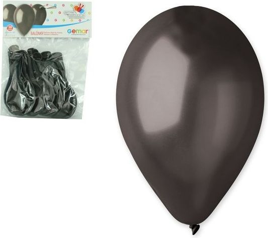 Balónky METAL 10ks černé - obrázek 1