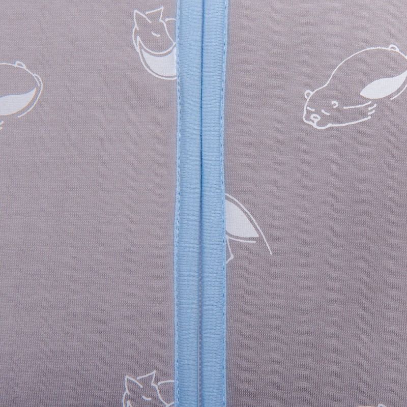 Natulino dětský spací pytel pro miminko, ANIMAL GREY / BLUE ,2vrstvý, S (0 - 6 měsíců) - obrázek 3