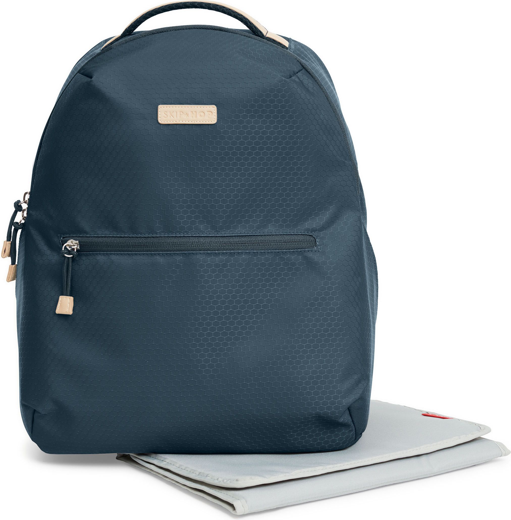 SKIP HOP Taška přebalovací / batoh Go Envi Eco-Friendly Grey Blue Hex - obrázek 2