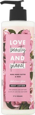 Love Beauty and Planet Tělové mléko s růžovým olejem a máslem muru muru  400 ml - obrázek 1