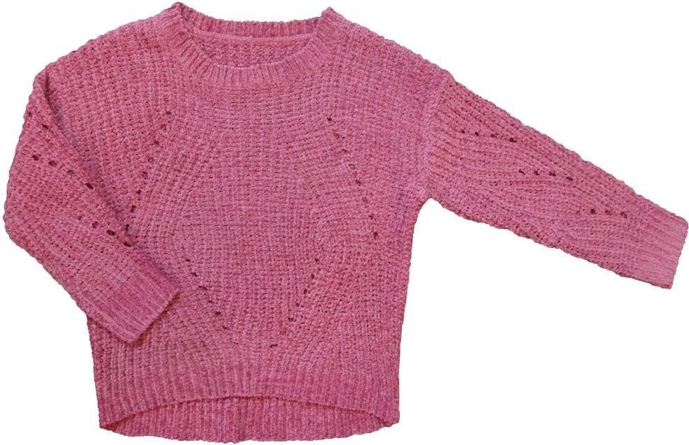 Carodel dívčí svetr pletený 98, růžová - obrázek 1