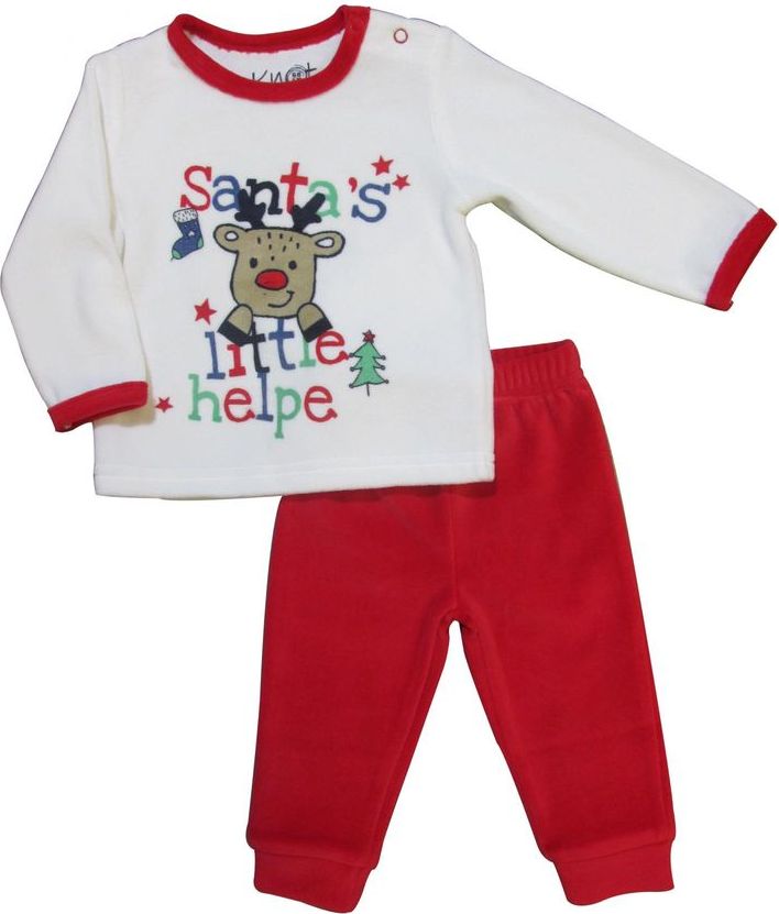 Carodel dětské pyžamo 56 bílá/červená - obrázek 1