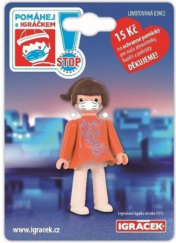 EFKO IGRÁČEK s rouškou figurka Máma Pomáhej s Igráčkem limitovaná edice - obrázek 1