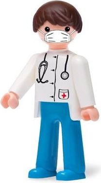EFKO IGRÁČEK s rouškou figurka Doktor Pomáhej s Igráčkem limitovaná edice - obrázek 2