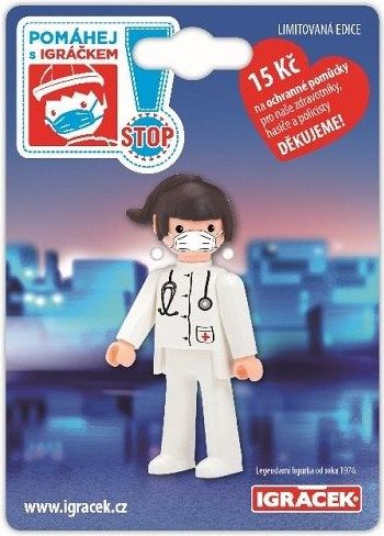 Efko IGRÁČEK s rouškou figurka Doktorka Pomáhej s Igráčkem limitovaná edice - obrázek 1