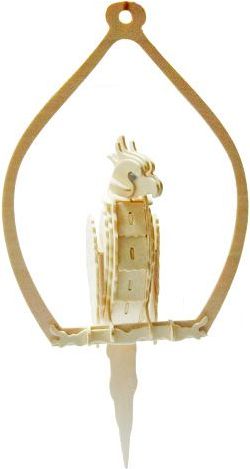 Woodcraft construction kit Woodcraft Dřevěné 3D puzzle papoušek - obrázek 1