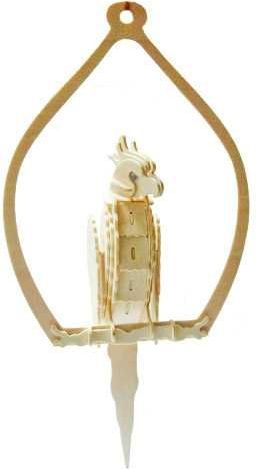Woodcraft construction kit Woodcraft Dřevěné 3D puzzle papoušek - obrázek 2
