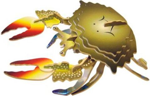 Woodcraft construction kit Woodcraft Dřevěné 3D puzzle krab - obrázek 1