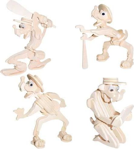 Woodcraft construction kit Woodcraft Dřevěné 3D puzzle psi - obrázek 2