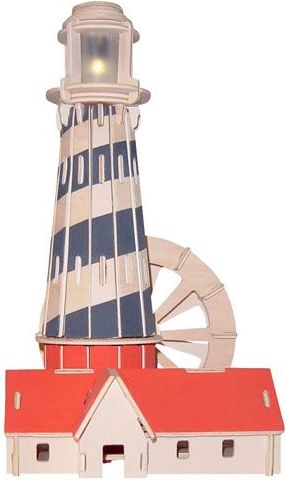Woodcraft construction kit Woodcraft Dřevěné 3D puzzle maják - obrázek 1