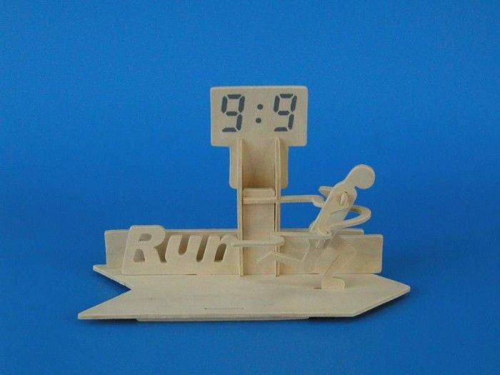 Woodcraft construction kit Woodcraft Dřevěné 3D puzzle stojánek na tužky běh - obrázek 1