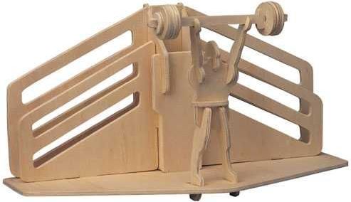 Woodcraft construction kit Woodcraft Dřevěné 3D puzzle stojánek na tužky vzpírání - obrázek 2