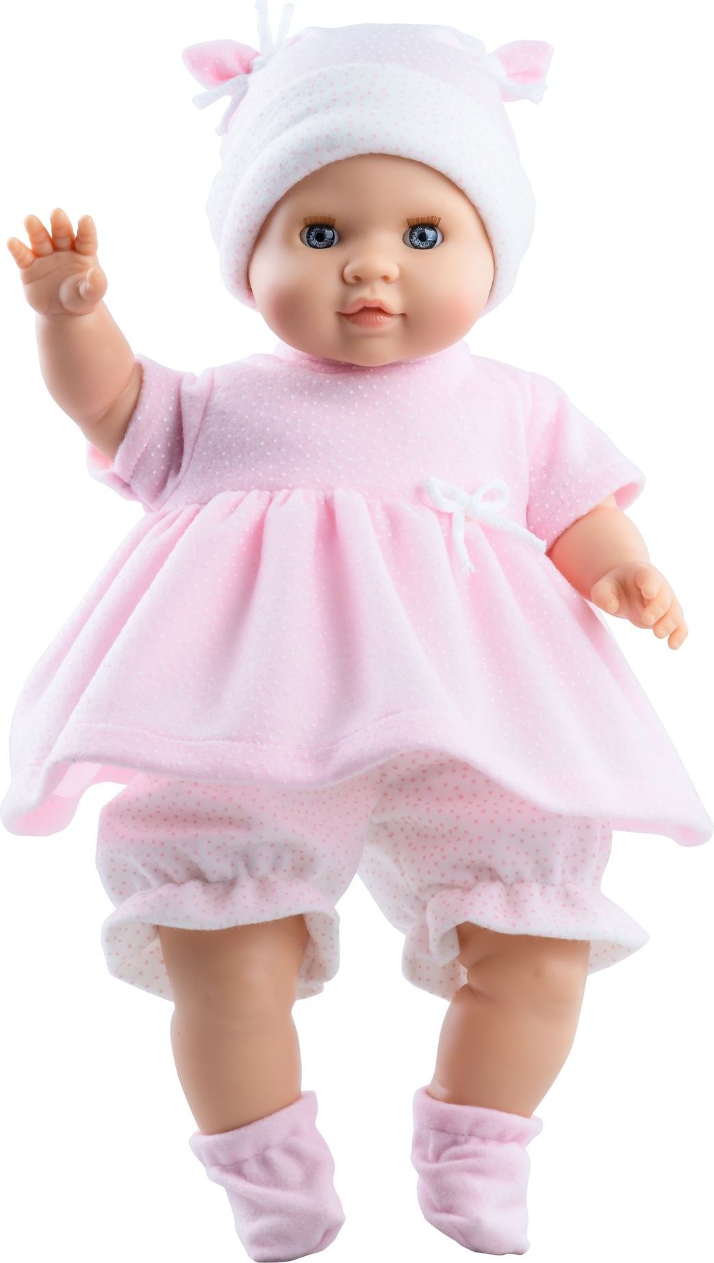 Realistické miminko - holčička  Amy v růžových šatech od firmy Paola Reina - obrázek 1