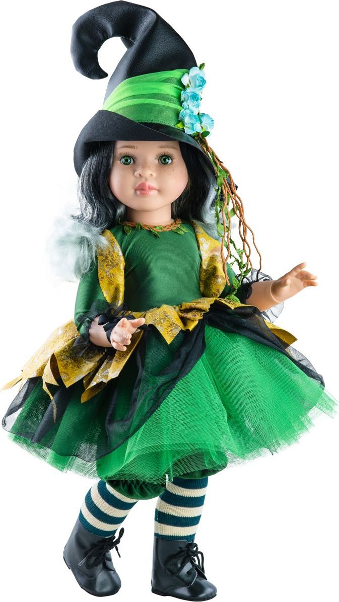 Realistická kloubová panenka  Zelená čarodějka od firmy Paola Reina ze Španělska - obrázek 1
