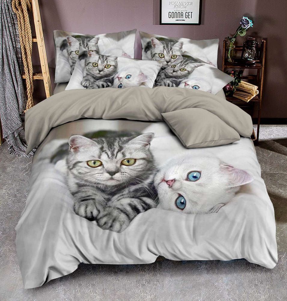 TopProsteradla.cz 3D povlečení 140x200+70x90+40x40 Kittens - obrázek 1