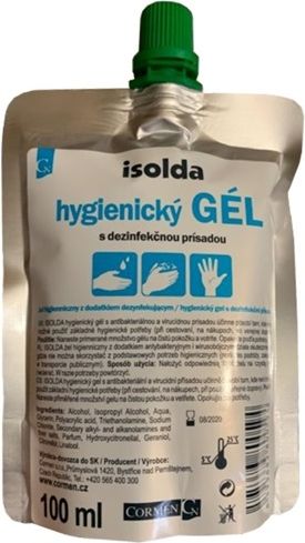 CARERO | Nezařazeno | Dezinfekční gel Isolda 100 ml s virucidní a antimikrobiální přísadou - obrázek 1