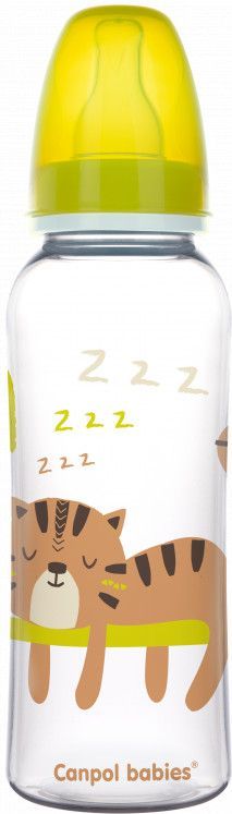 Láhev s potiskem 250 ml bez BPA Canpol Safari Tygr 2020 - obrázek 1