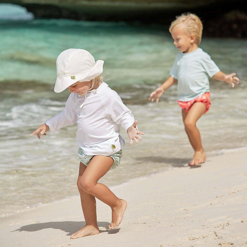 Lässig Splash Klobouček proti slunci Lässig Flap Hat White - obrázek 2