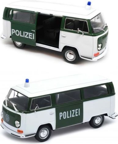 Welly 1:24 1972 VW Bus T2 Police Bíla - obrázek 1