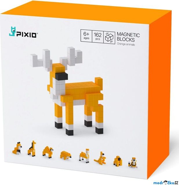 Pixio - Orange Animals (162 kostiček) - obrázek 1