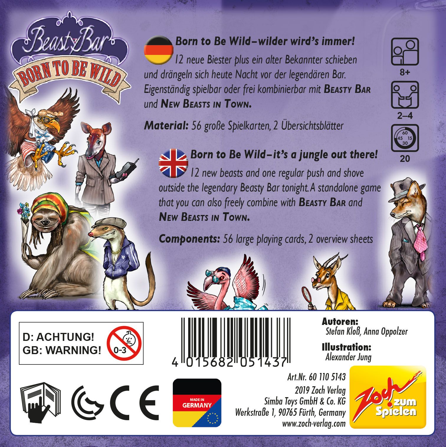 Zoch Beasty Bar - Born to be Wild EN/DE - obrázek 3