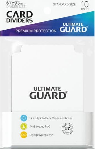 Ultimate Guard Oddělovač na karty Ultimate Guard Card Dividers Standard Size White - 10 ks - obrázek 1