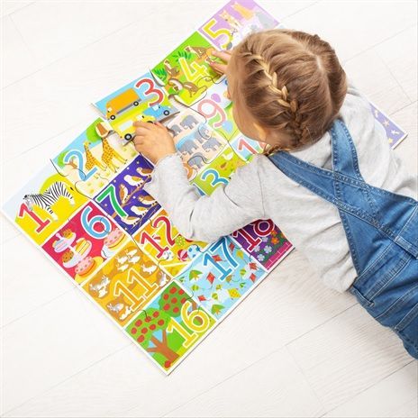Bigjigs Toys Podlahové puzzle počítání 48 dílků - obrázek 1