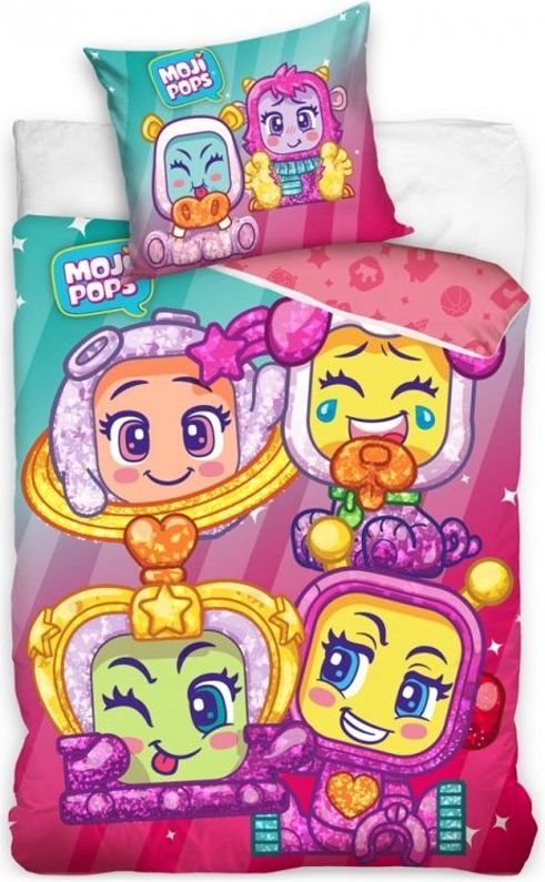 Carbotex · Bavlněné ložní povlečení Moji Pops - MagicBox Toys - 100% bavlna - 70 x 90 cm + 140 x 200 cm - obrázek 1