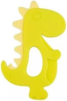 Silikonové kousátko Canpol Babies Dino, zelené, žluté - obrázek 1