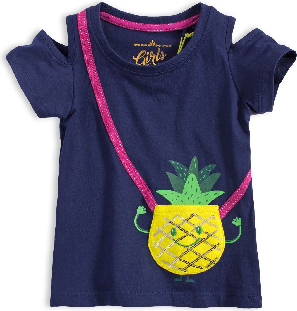 Dívčí tričko LEMON BERET ANANAS modré Velikost: 116-122 - obrázek 1