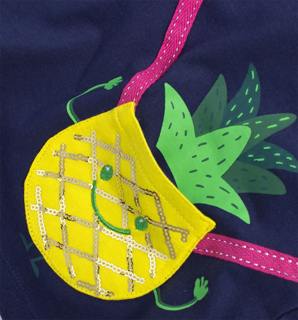 Dívčí tričko LEMON BERET ANANAS modré Velikost: 116-122 - obrázek 5