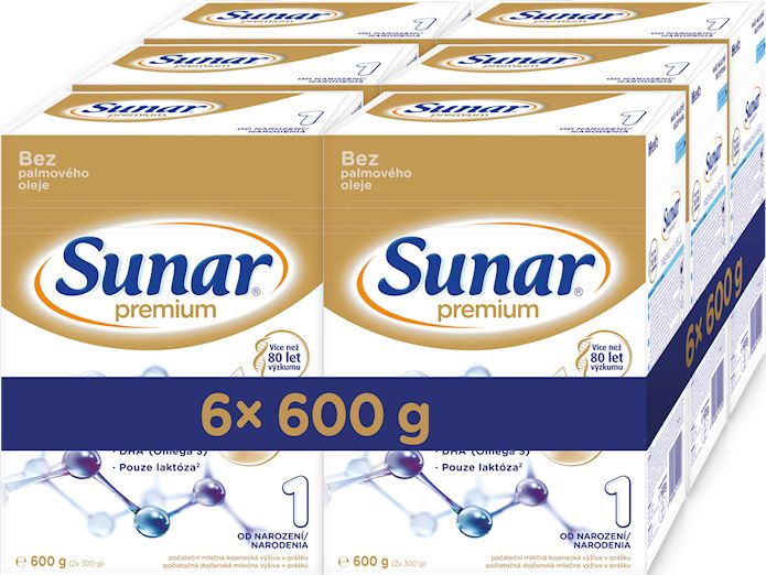 6x SUNAR Premium 1, 600 g - obrázek 1