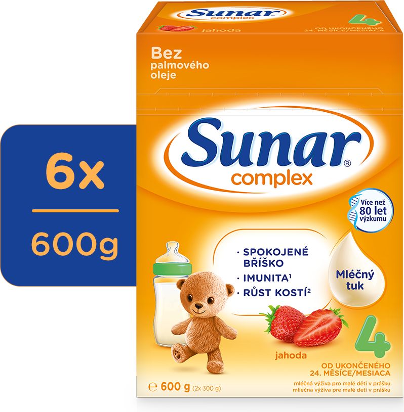 6x SUNAR Complex 4 jahoda, 600 g - obrázek 1