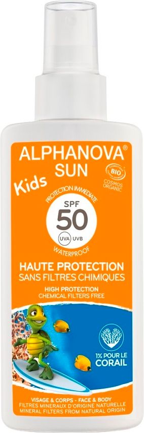 Alphanova SUN BIO Opalovací krém ve spreji pro děti SPF50 125 g - obrázek 1