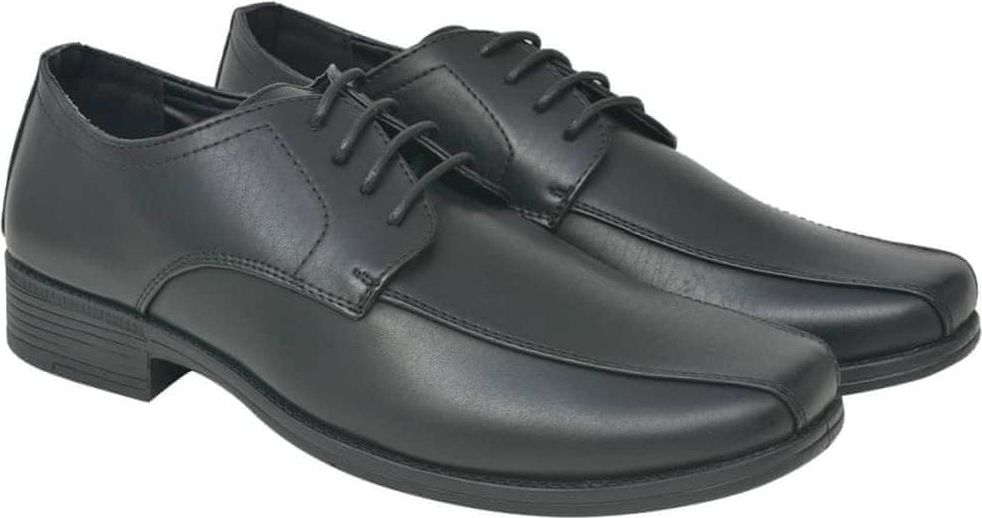 Pánské formální šněrovací boty černé vel. 42 PU kůže - obrázek 1