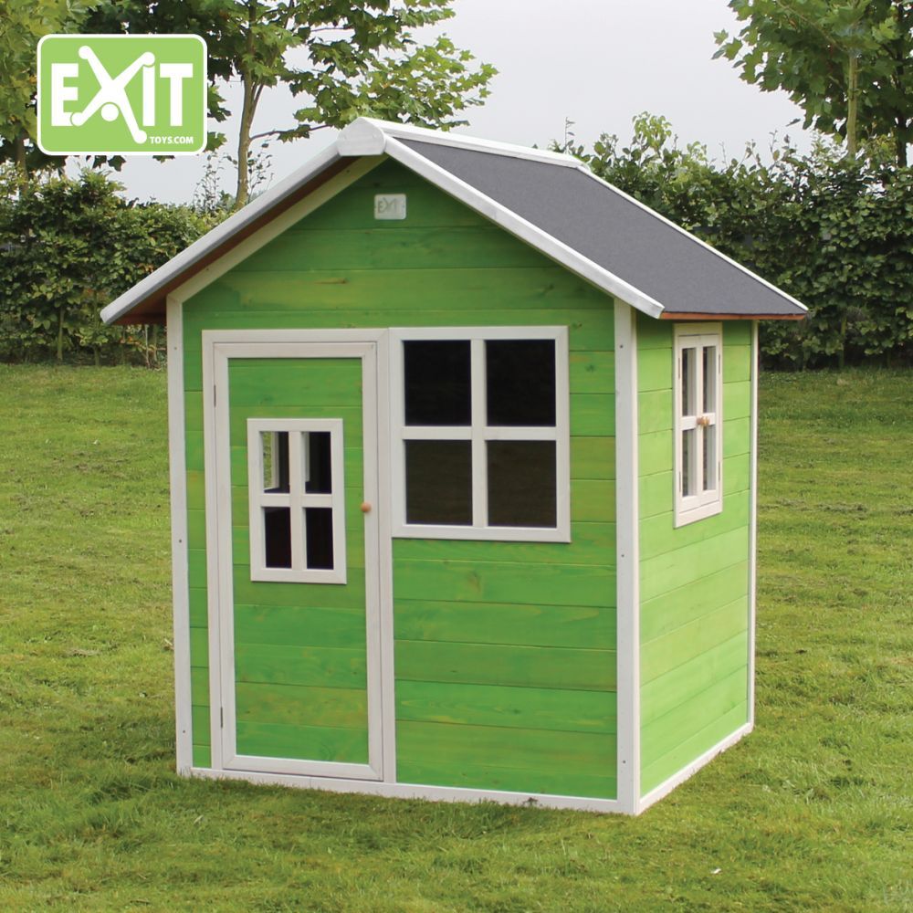 Exit dřevěný domeček Loft 100 zelený - obrázek 2